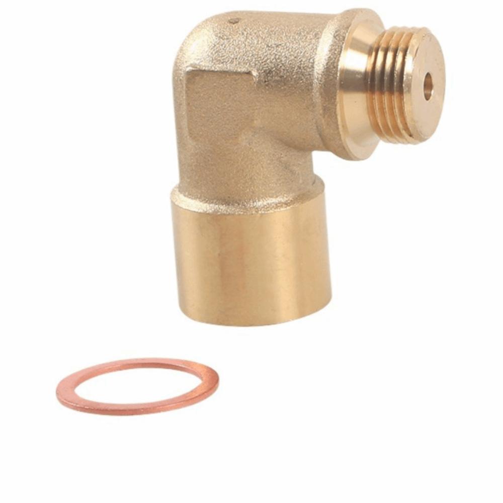 M18 X 1.5 Brass Fitting Brass Material 90 Degree Sensor Adapter Engine Maintenance