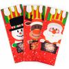 Christmas Bag for Bottle Gift Santa Snowman Bag RED GIFT