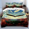 Soaring eagle, canyon landscape. Bedding sets Duvet cover sets Duvet covers Pillowcases(1 * Duvet Cover 2 * Pillowcases without duvet insert)