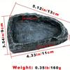 1 Pcs Realistic Stone - Like Reptile Feeding and Water Bowls Safe and Durable Ideal for Bearded Dragons and Other Small Reptiles