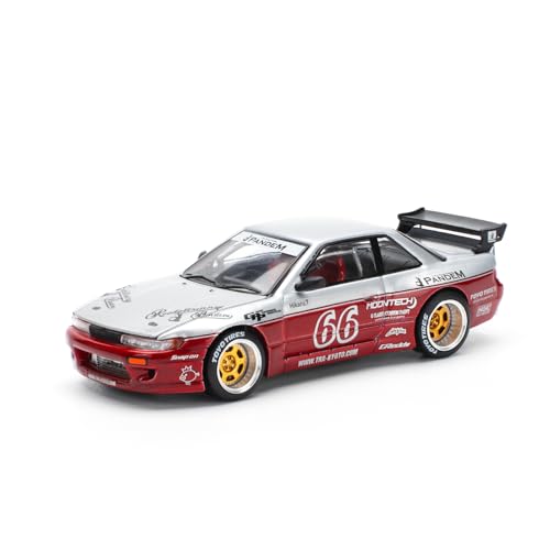 POP RACE 1/64 Pandem Silvia S13 - Moontech Red Готовая модель PR640258