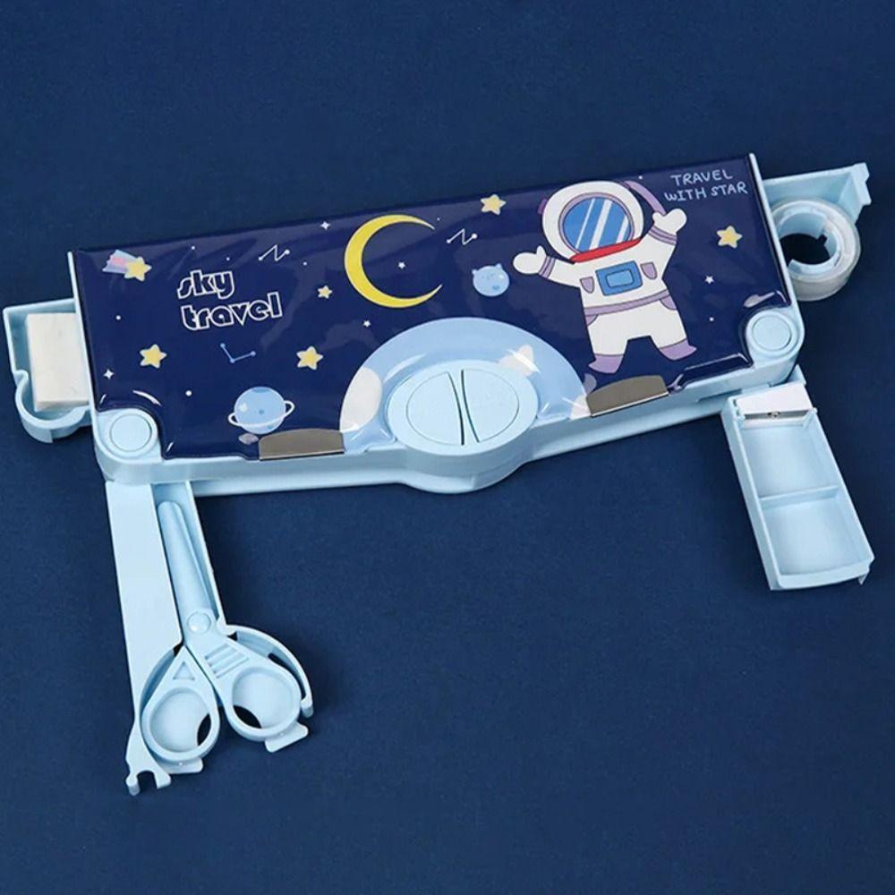 Multi-Functional Pencil Box Double Layer Automatic Stationery Storage Box Students Gift