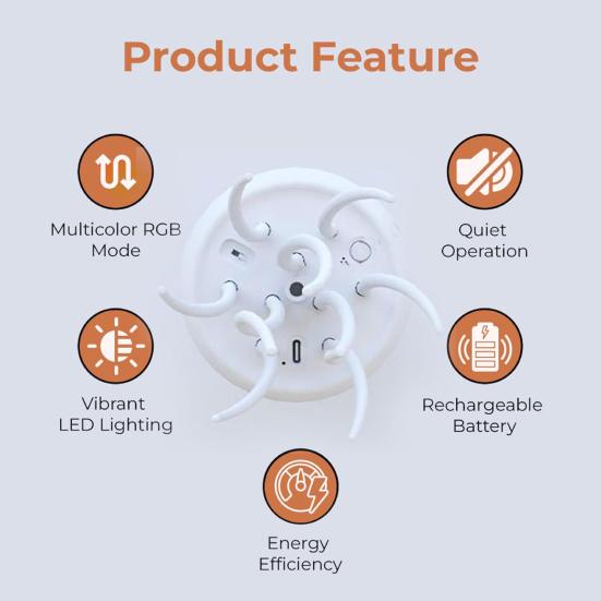 Floating Jellyfish Lamp Voice And Sound Activated Night Light USB Rechargeable Color Changing Ocean Mood Light for Bedroom Decor