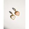 Pearly Heart Pendant (Peach)