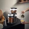Coffee Grinder EU Plug Automatic Flat Burr Electric Coffee Bean Grinder Adjustable Coffee Grinding Machine for Home