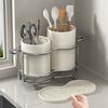 Компактный держатель для кухонных принадлежностей, многофункциональная подставка-сушилка, подставка для палочек для еды, кухня