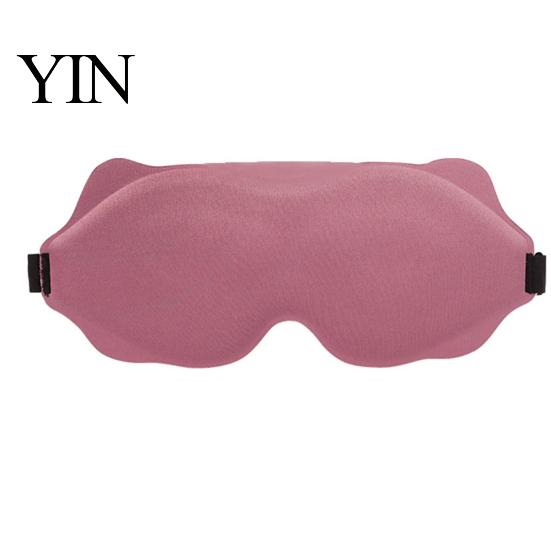 Comfortable Eye Mask for Sleeping Zero Pressure Sleep Mask, 3D Contoured Cover Travel, Light Deep Groove Blocking Blindfold Nap, Cute Cat Ear