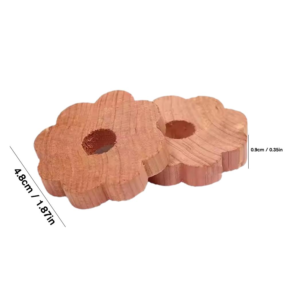 1/20Pcs Natural Cedar Wood Mothproof Moisture Resistant Closet Organizers Storage Eco-Friendly Wardrobe Protection Blocks
