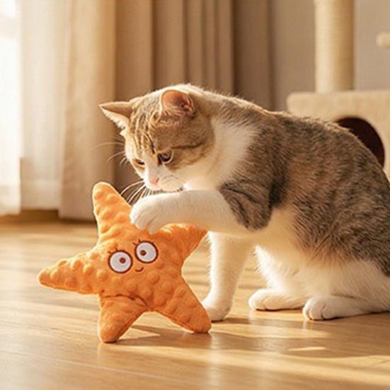 Игрушка для домашних животных в форме звезды Мягкая игрушка для собак со встроенной погремушкой Бумажная жевательная игрушка Снятие скуки Устойчивая к укусам Игрушка для дрессировки щенков