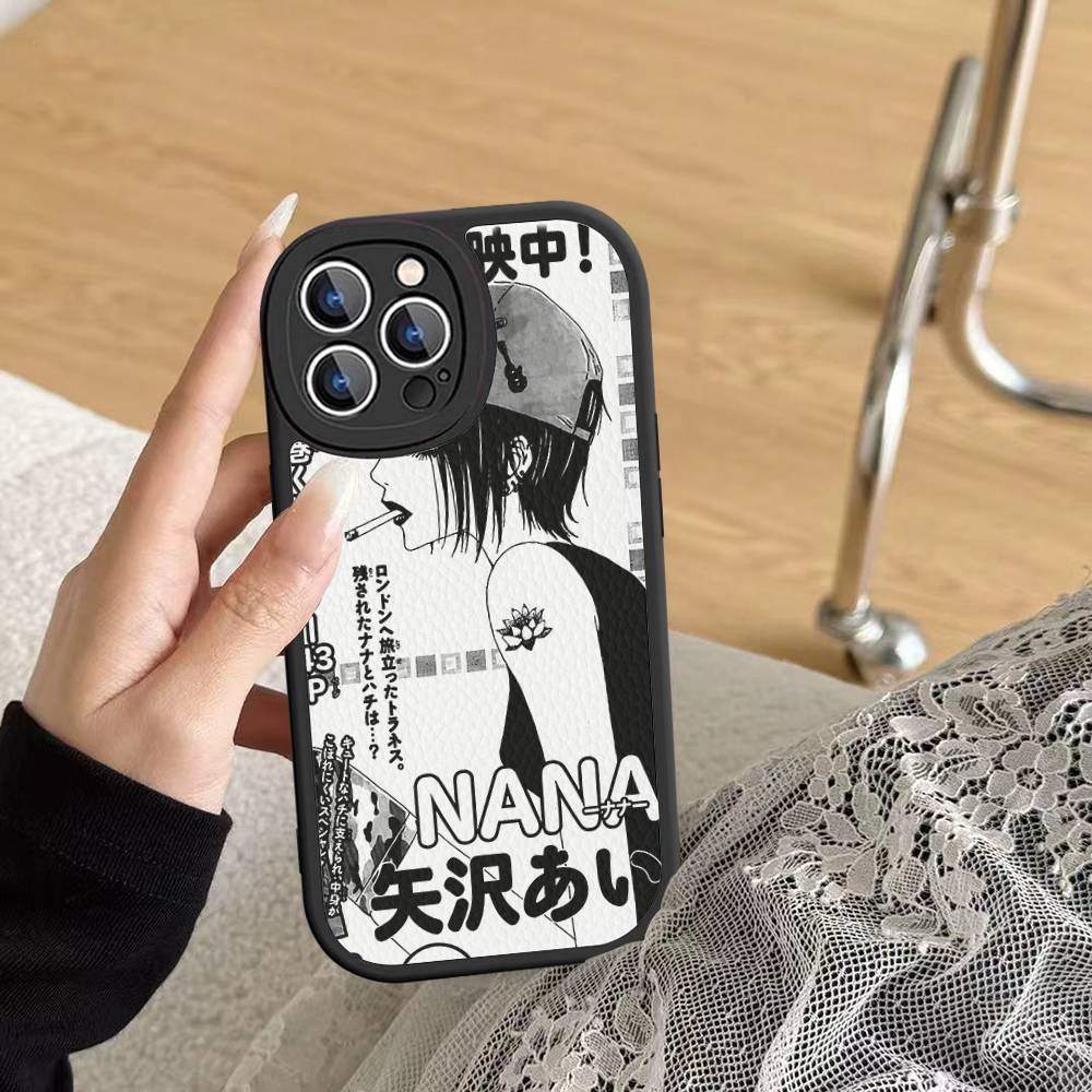 Комиксы Осаки Нана Горячая Япония Кожаный Чехол для Телефона Для IPhone 16 16e 15 14 13 12 11 Pro Max Plus Mini Чехол