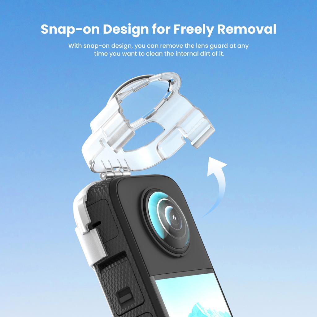 Защитная крышка для объектива Snap On, защита от запотевания объектива, аксессуары для спортивной камеры Insta360 X3 Action Camera