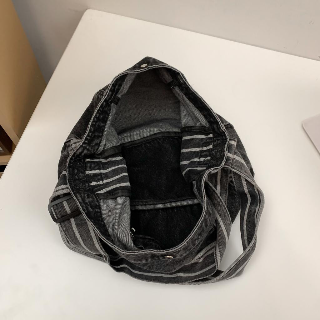 Винтажная джинсовая женская сумка большой емкости, модная однотонная женская сумка-мессенджер, простая квадратная женская сумка-тоут