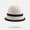 Bucket Hat Knitted Bucket Autumn and Winter Thermal Hat Children Simple Face Small Leisure Basin Hat