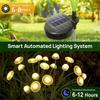 Solar Garden Lights Led Jellyfish Light Mushroom Panel For Fence Lighting Yard Outdoor Waterproof Ip65 Backyard Decoration With