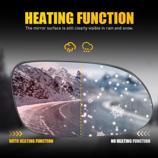 Mirror Glass For 2001-2004 Mercedes Benz CLK320 Passenger Side Heated B66818420