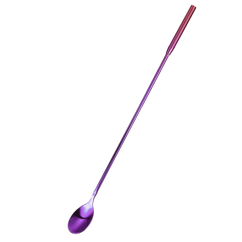Long Handle Mixing Stirring Spoon Stainless Steel Bartender Mixing Spoon Cocktail Stirrers, Bar Spoon Stirring Spoon 300x25mm