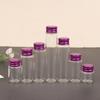 10Pcs 5/7/10/14/18/20/26Ml Tiny Glass Jar Bottles With Aluminium Lid Storage Jar