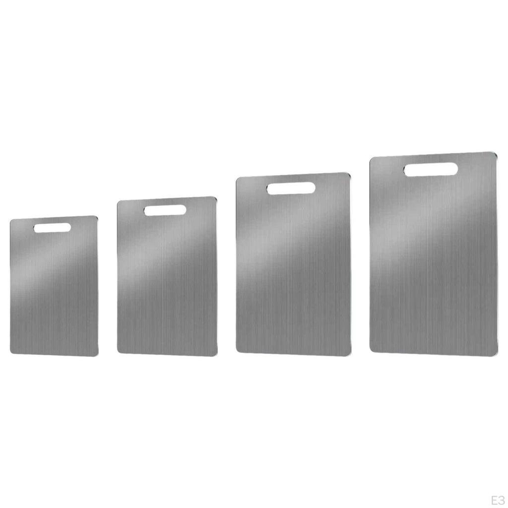 Chopping Board Cutting Double Sided Meat Pizza Biscuit with Handles Fruit Versatile Stainless