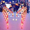 Solar Christmas Candy Cane Lights – Outdoor Lollipop Lamps for Yard, Garden & Holiday Festive Decoration
