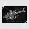Boeing Ah64 Apache Poster Metal Plaque Mural Painting Cinema Garage Cinema Funny Tin Sign Poster