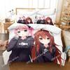 Новый комплект постельного белья Anime Girls The Demon Girl Next Door Single Twin Full Queen King Size Bed Set Adult Kid Bedroom Duvetcover Sets