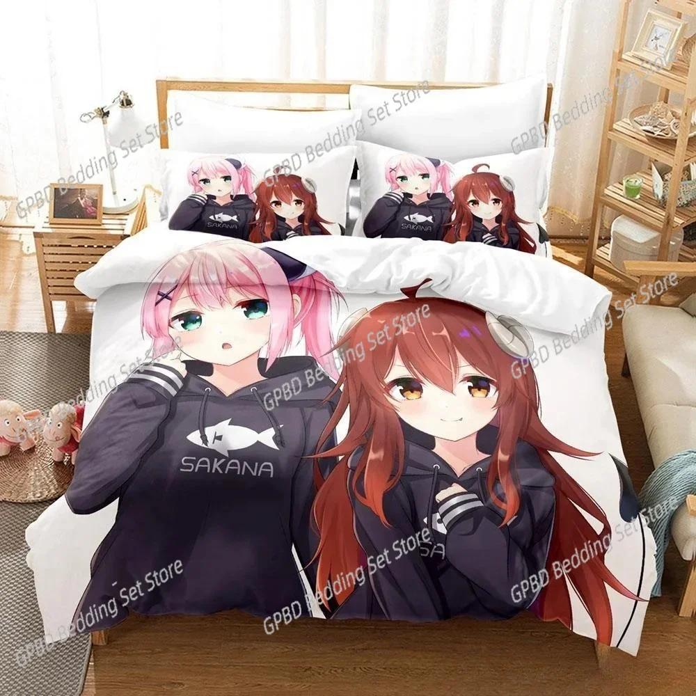 Новый комплект постельного белья Anime Girls The Demon Girl Next Door Single Twin Full Queen King Size Bed Set Adult Kid Bedroom Duvetcover Sets