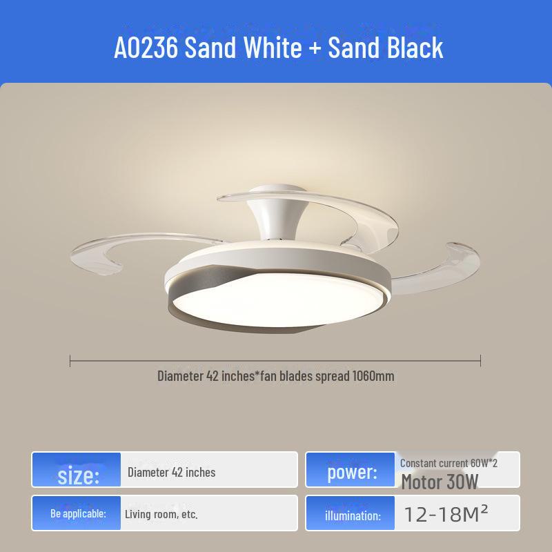 Современный потолочный вентилятор из орехового дерева с интеллектуальным преобразованием частоты для гостиной и столовой