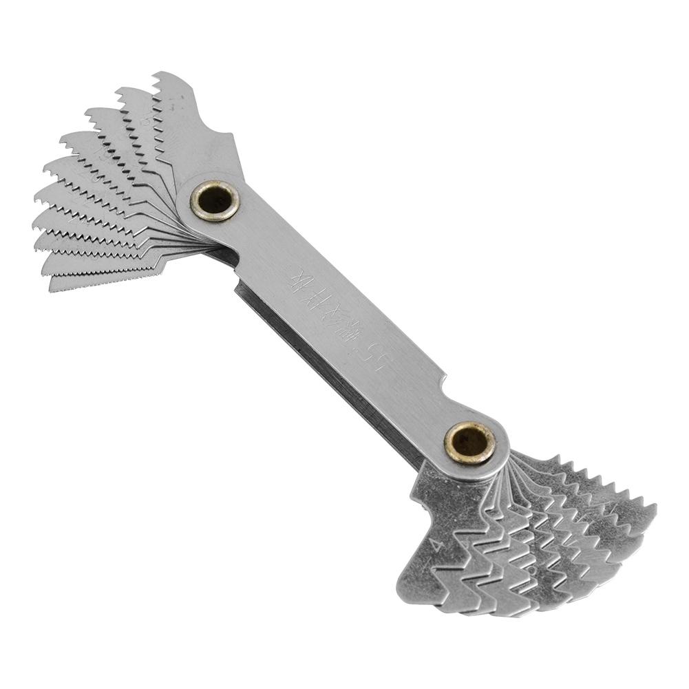 2pcs Imperial55 degrees    Metric60 degrees  Stainless Steel Screw Measuring Thread Pitch Gauges