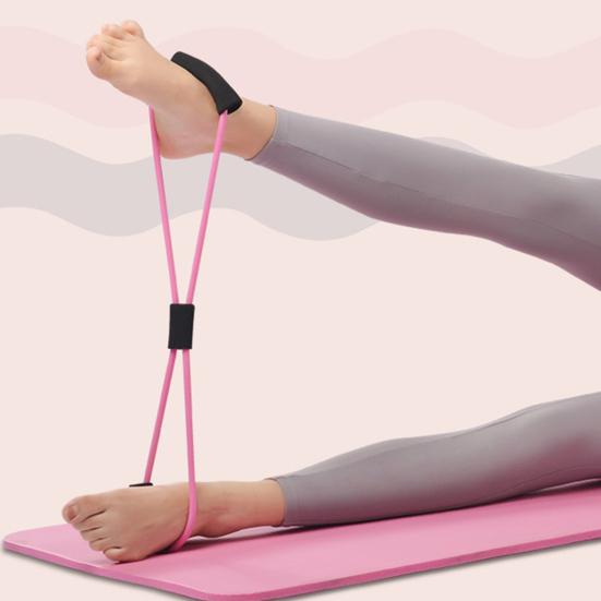 Эргономичный браслет для йоги, легко носить с собой, TPR, петля для растягивания спины, плеч, шеи, дома