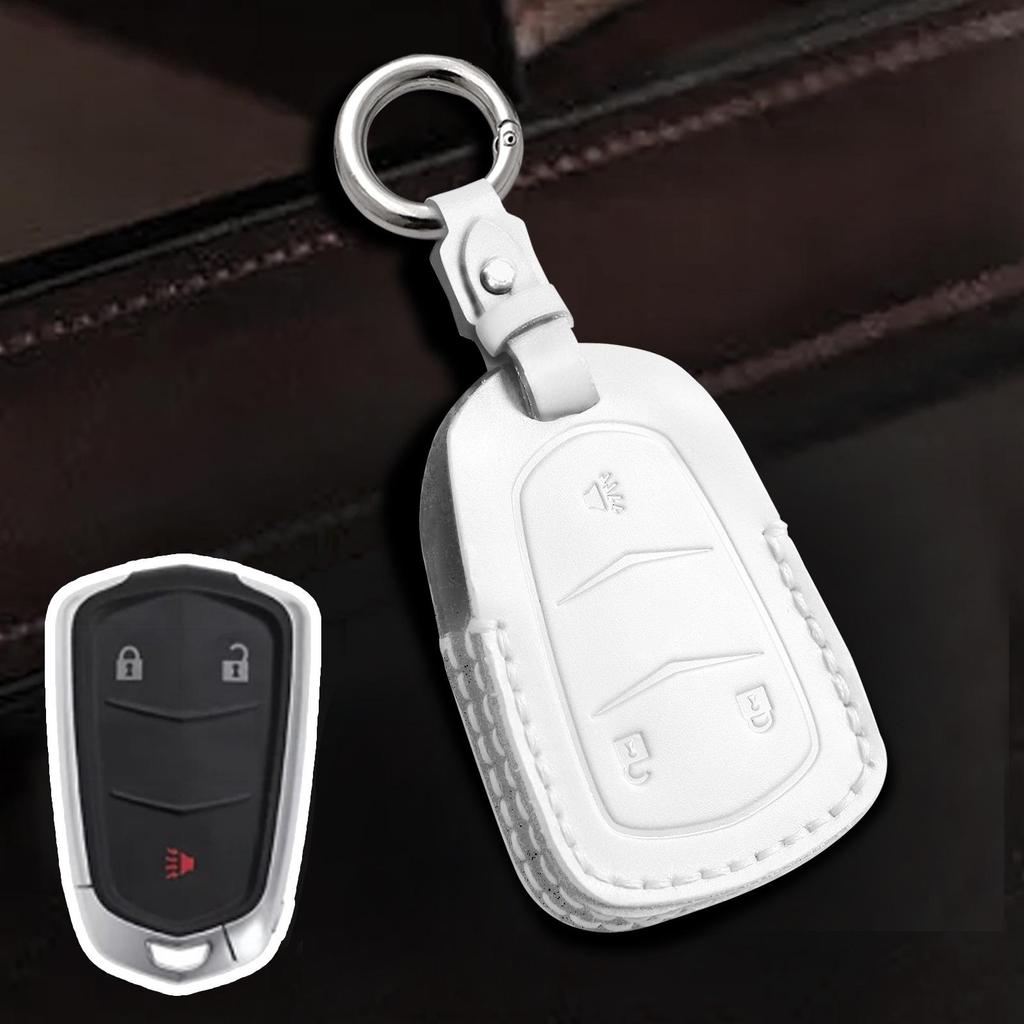 Кожаный чехол для ключа Cadillac для CT4/CT5/CT6/XT4/XT5/XT6 - Премиальная защита.