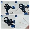 1Pcs 9 Needle Wire Rolling Plier 1.5/2.25/3mm Round Nose Plier  for Wire Winding Bending