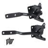 Automatic Gravity Lever Gate Latches Lock Steel Self Locking Bolts Heavy Duty Black Steel Gate Lock for Garden Fence