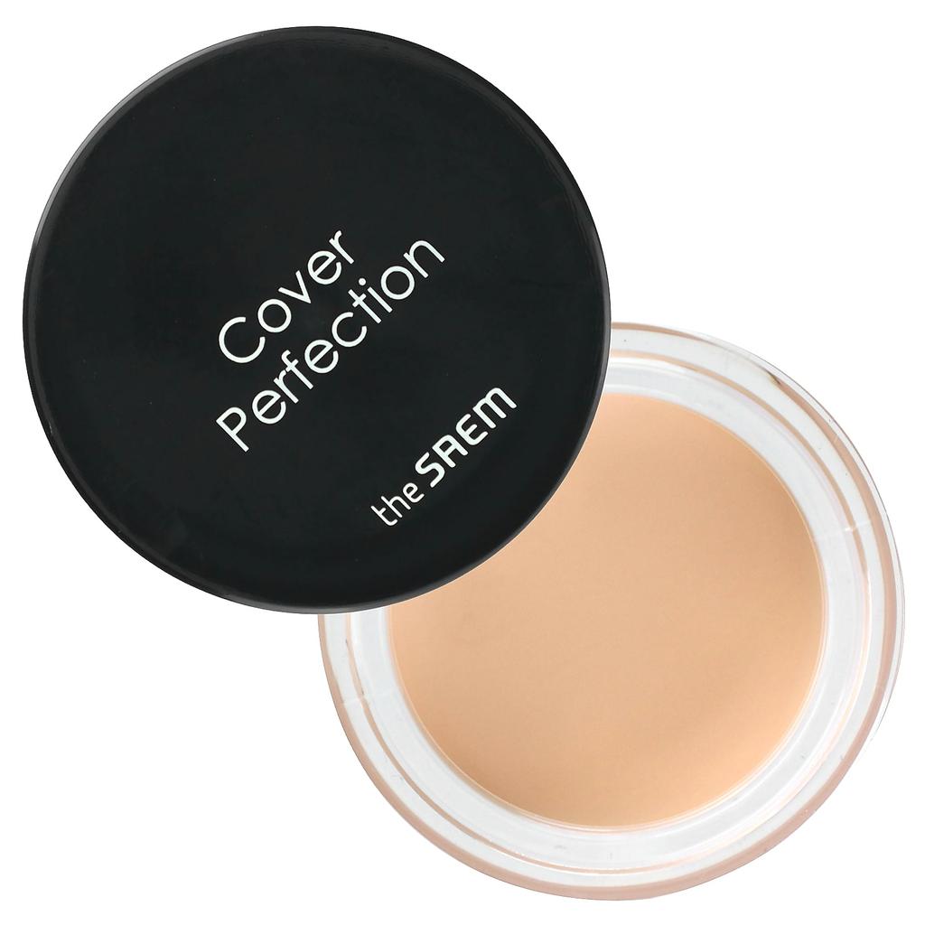 The Saem Cover Perfection, консилер Pot, 01 Прозрачный бежевый, 0,14 унции