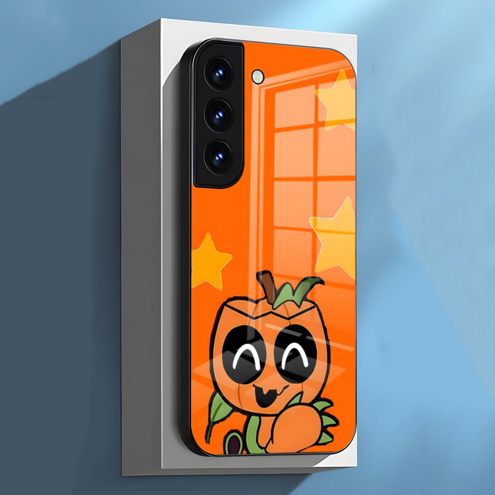 Чехол для телефона Gourdy D-Dandys W-World для Samsung S26 S25 S24 FE S23 S22 S21 Plus S20 Ultra Note20Ultra Черная стеклянная крышка