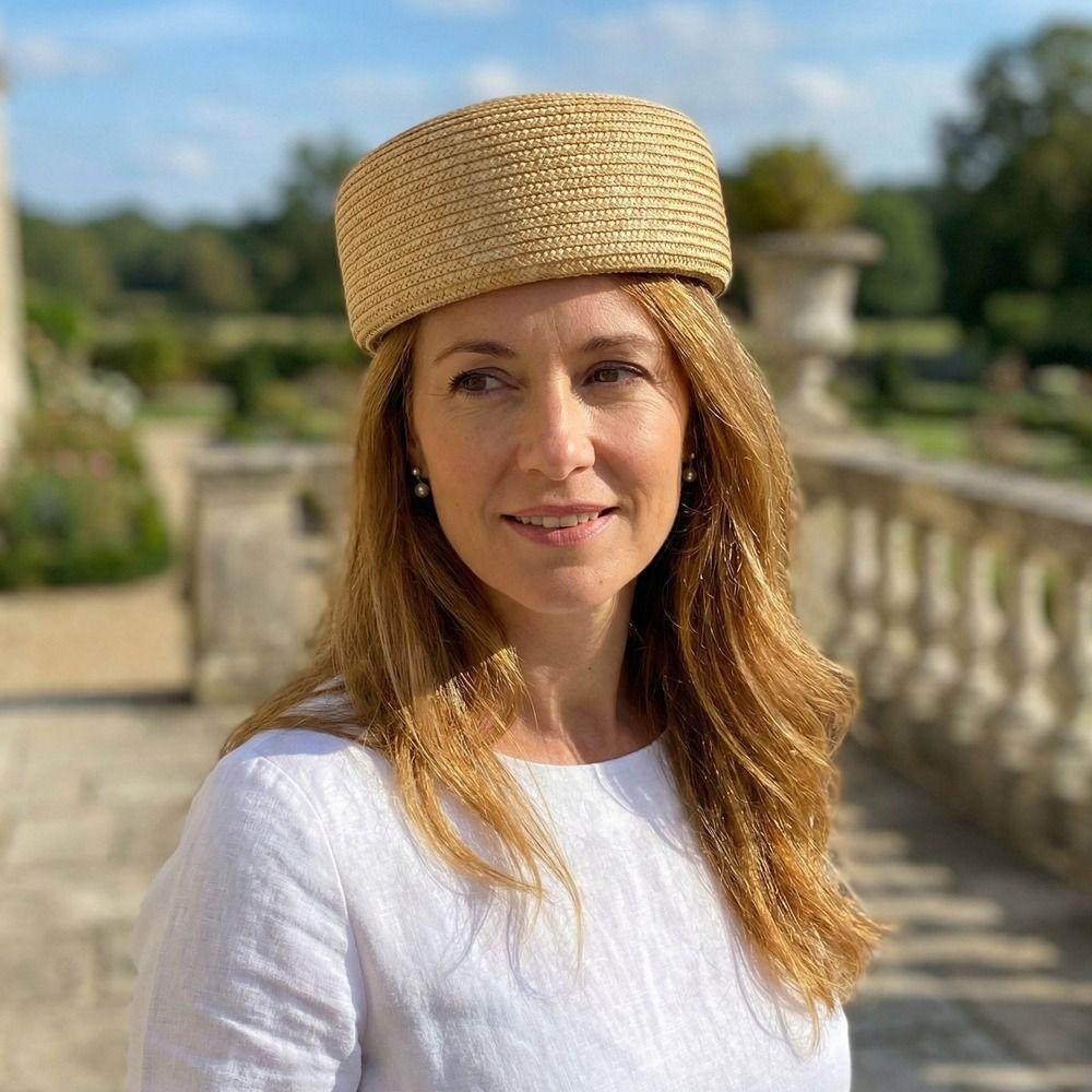 Fedoras Straw Pillbox Hat Elegant Sun Hat Vintage Fedora Hat Wedding Party