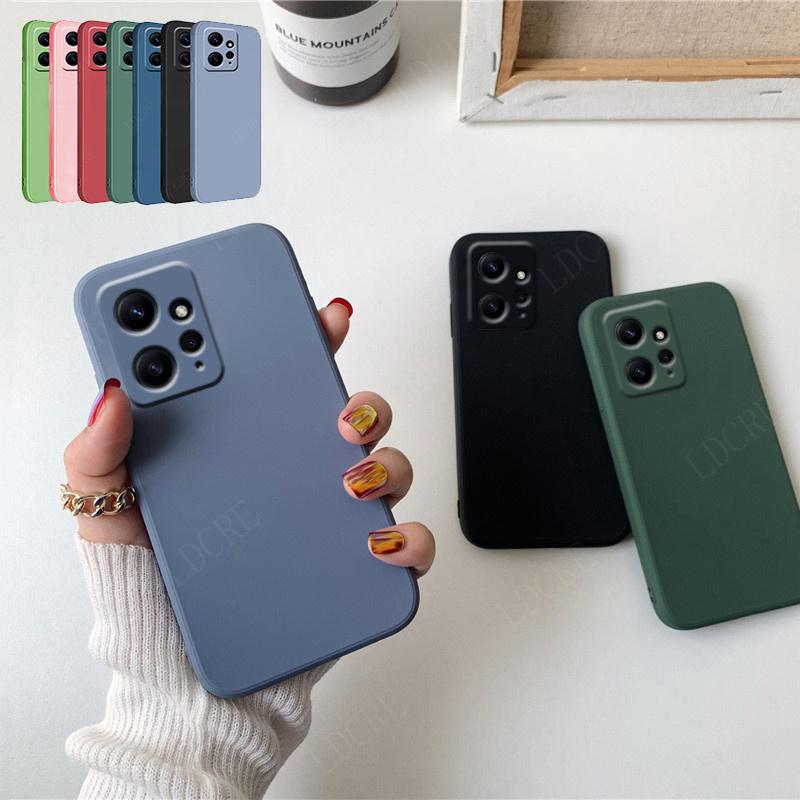 For Cover Xiaomi Redmi Note 12 Case Redmi Note 12 Capas Back Liquid Silicone Soft TPU Case Redmi Note 10 11 12 Pro Plus Fundas