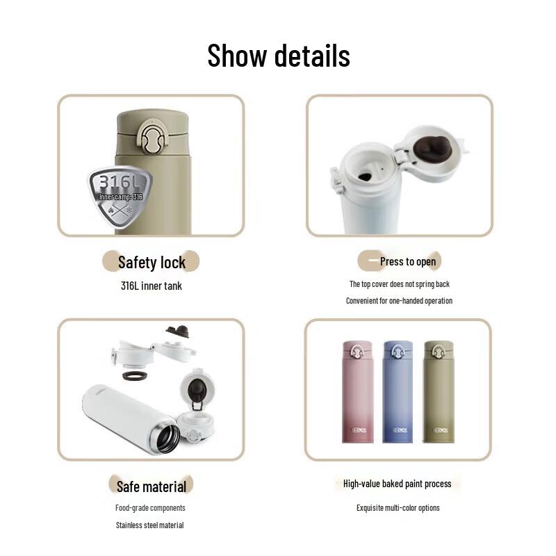 THERMOS TCNF-500S 316L Stainless Steel Direct Drink Insulated Bottle