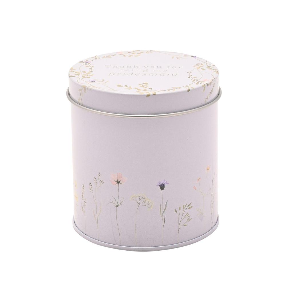 Celebrations Love Story Bridesmaid Wildflower Candle Tin
