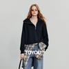 Women's Asymmetric Zipper Lapel Sweatshirt