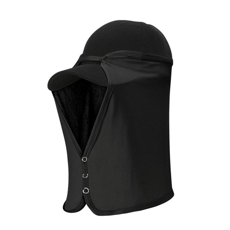 Ледяной шелковый солнцезащитный козырек для лица, дышащая солнцезащитная шаль для лица для рыбалки на открытом воздухе