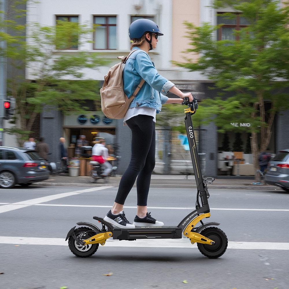 Электросамокат Складной OOTD 10" 1200Втx2 Двухмоторный 23.4Ач Макс. запас хода 60км Нагрузка 120кг Черный S30