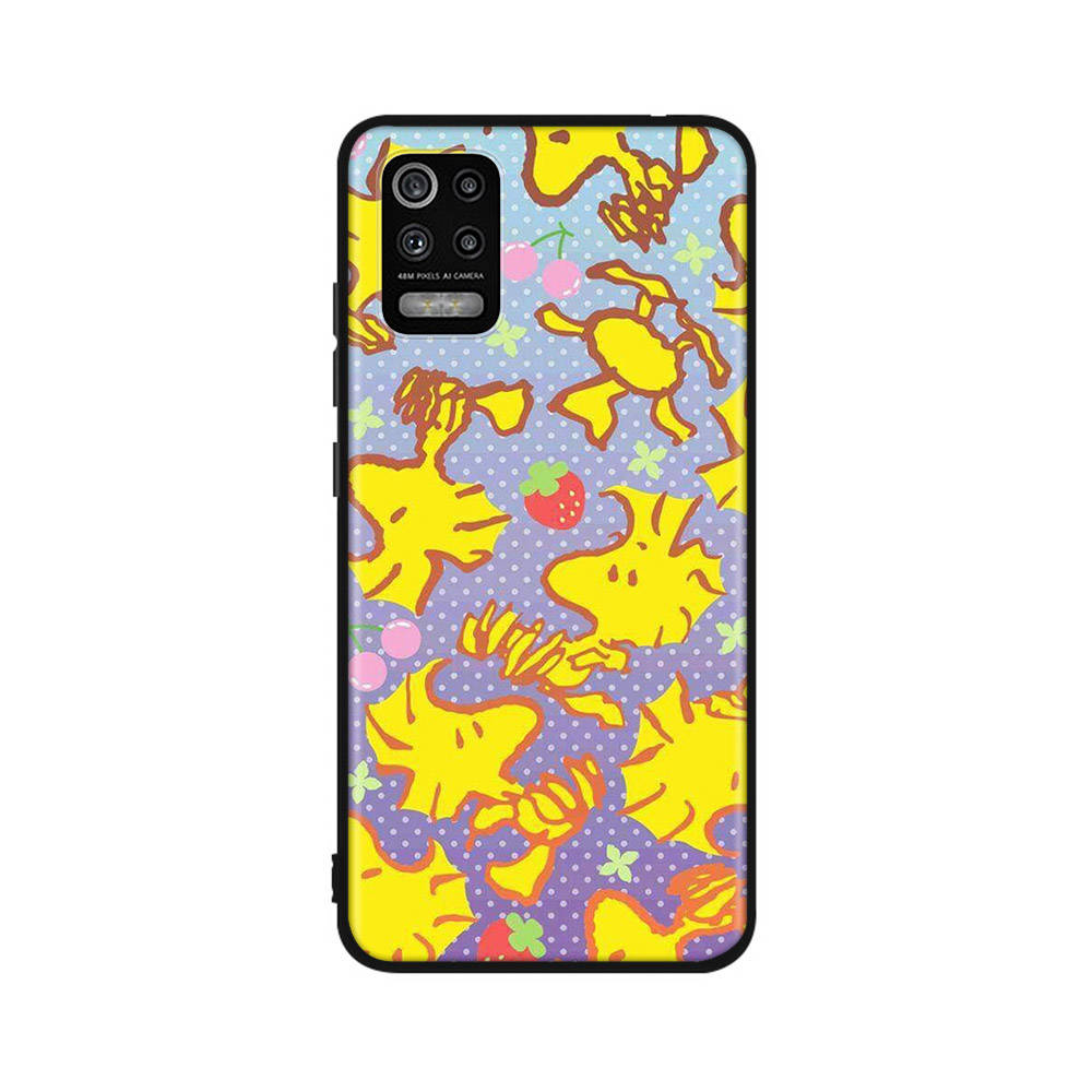 Чехол PT81 Snoopy Woodstock для OPPO Reno 8 6 5 4 Pro Find X3 A17 A31 A38 A40 A53 A54 A55 A74 A76 A78 A77 A80 A94 A95 A96 Lite, черный чехол Sofe