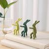 3Pcs Cute Rabbit Monkey Plant Stakes Plant Support Stand Hydroponic Stabilizer Plastic Holders For Seedlings Stems And Cuttings