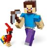 LEGO Minecraft Большая фигурка Стива и попугай 21148 Конструктор Игрушка для мальчиков
