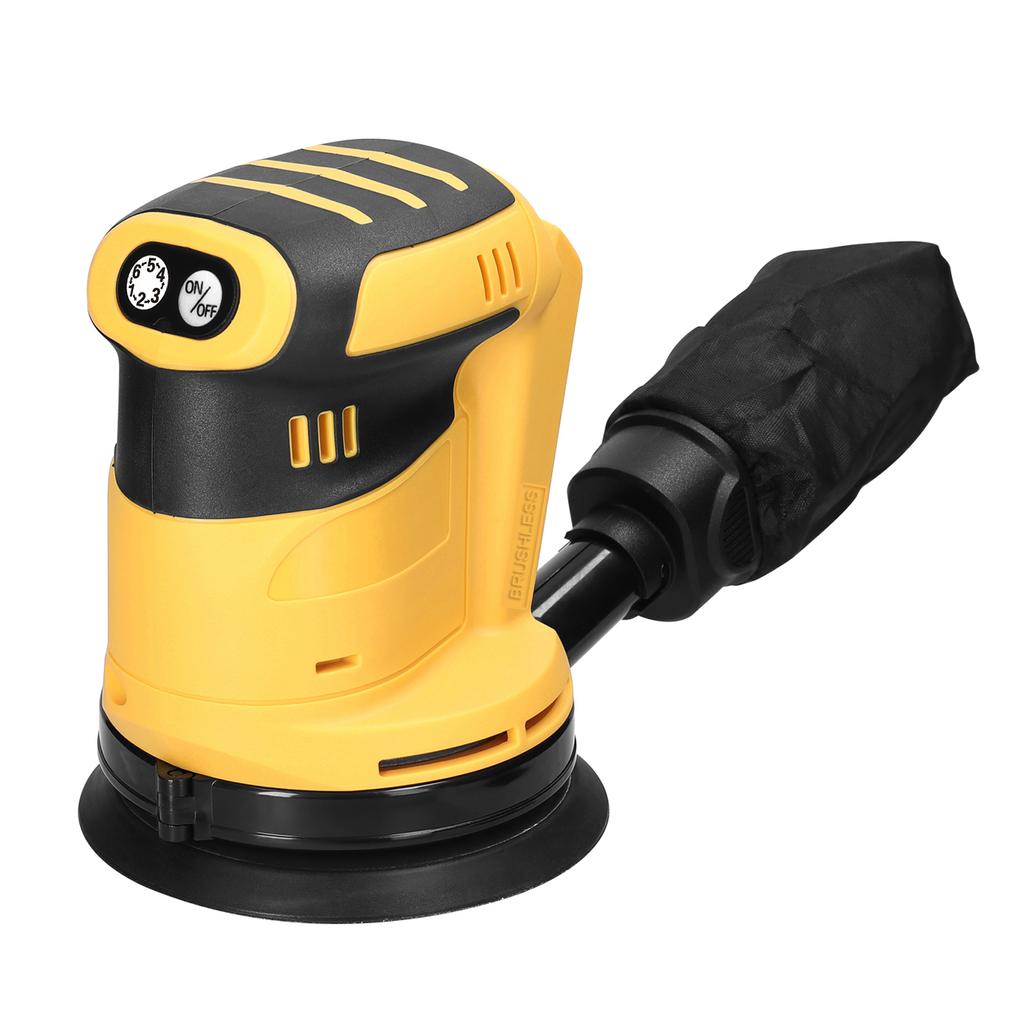 125mm Brushless Motor Cordless Orbital Sander Wood Grind Tool Electric Car Polisher Multifunctional Wood Metal Waxing Polishing Grinding Sanding Machi