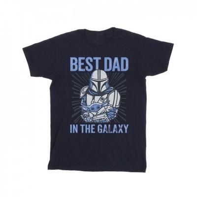 Мужская футболка Mandalorian Best Dad Galaxy
