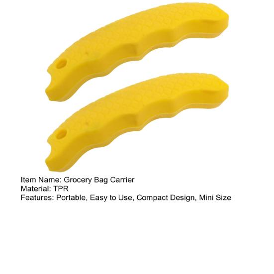 1 Pair Portable Bag Grip Grocery Bag Carrier Compact Design Grocery Bag Holder Clip Labor-saving Auxiliary Device