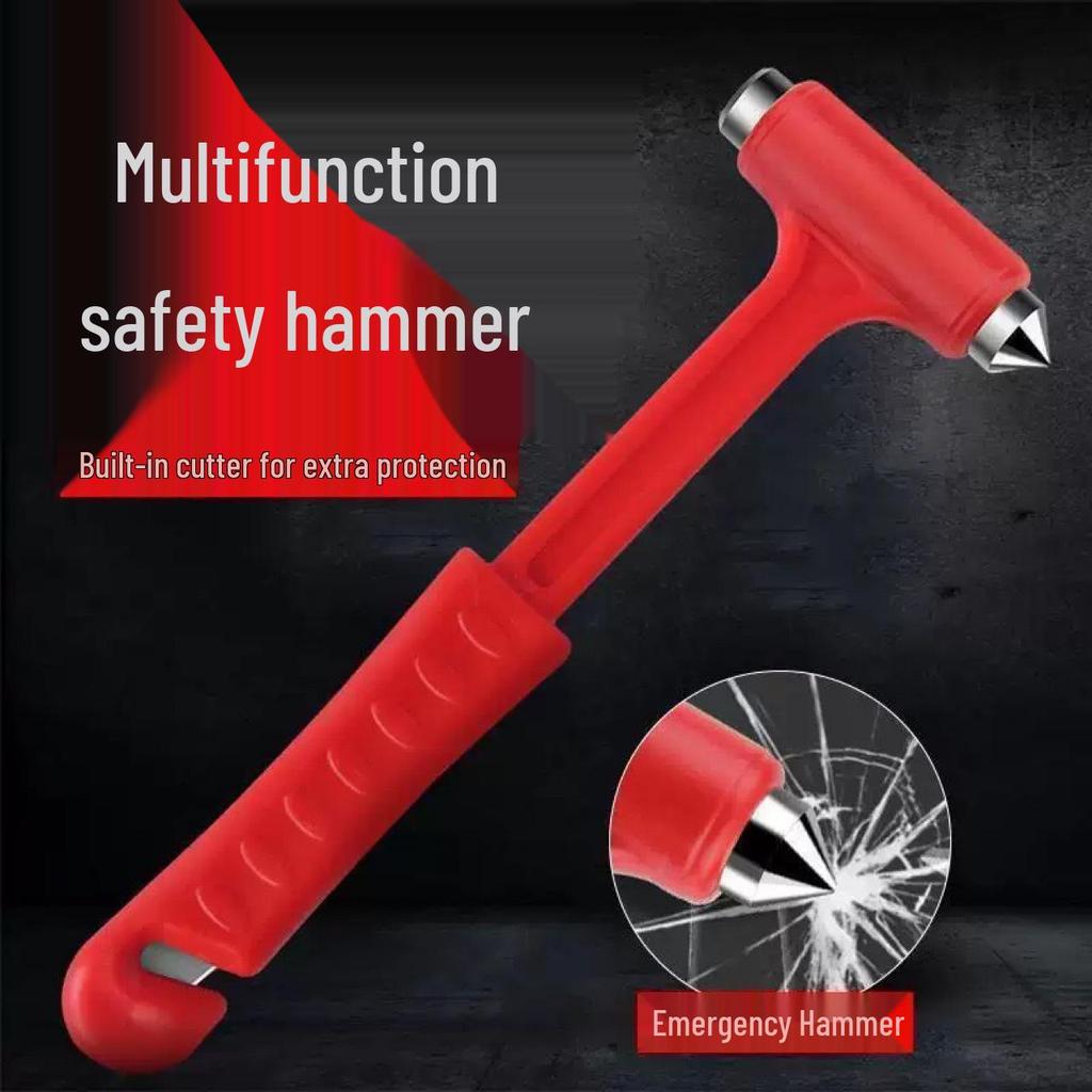 Car Safety Escape Hammer: Multi-Function Window Breaker & Fire Rescue Tool