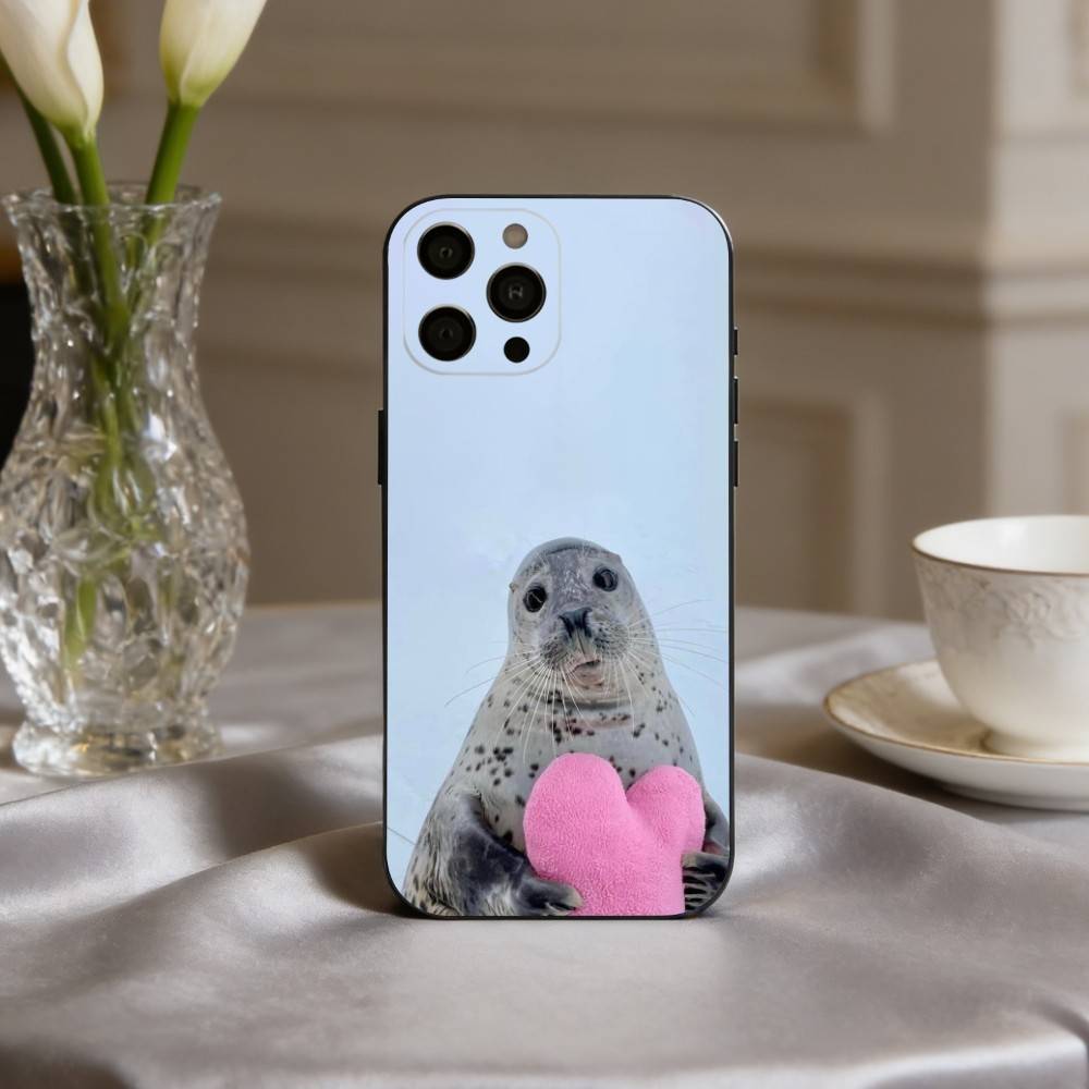 Чехол для телефона S-Seal F-Funny C-Cute для iPhone 17pro, 16,15,14,13,12,11 X XR Plus, Других Мягкий Черный Чехол