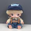 In Stock: Cute Denim Cap & Overalls Set for Dimo Newborn Diary Doll - Plush Toy Blind Box Clothes